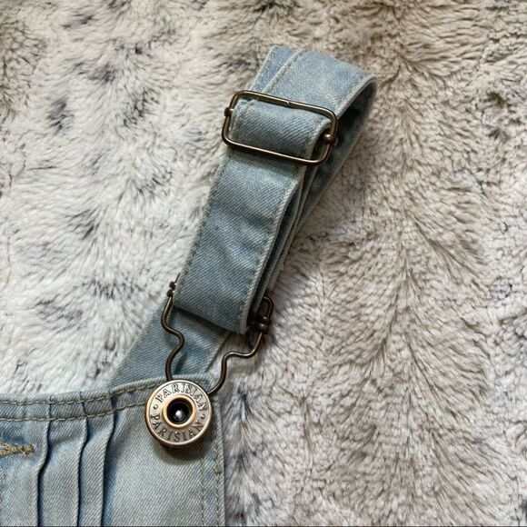 [5] Vintage Dunagrees | Parisian Collection | Light Wash Denim Overall Shorts - Picture 7 of 12